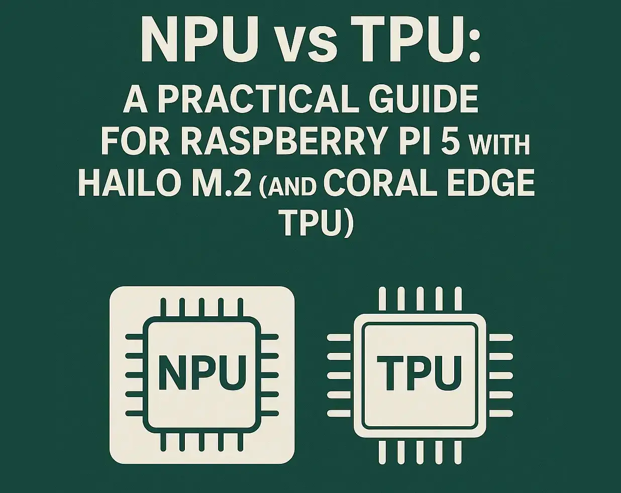 NPU vs TPU: A Practical Guide for Raspberry Pi 5 with Hailo M.2 (and Coral Edge TPU)
